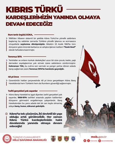 Kıbrıs Türkü Kardeşlerimizin Yanında Olmaya Devam Edeceğiz